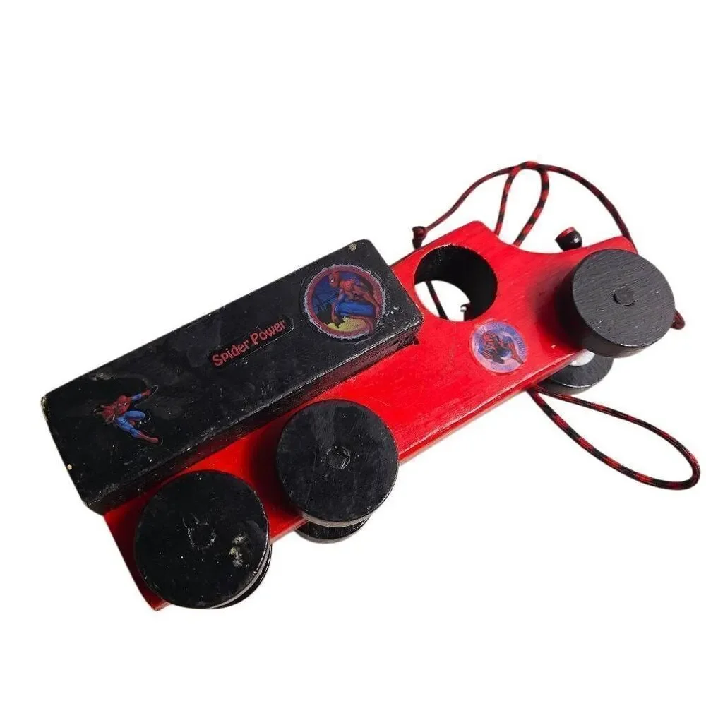 Homemade Spiderman pull Toy Car 12